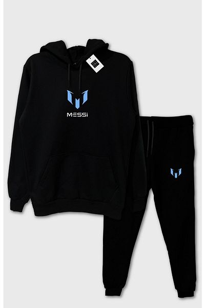BUBU DESIGN Φούτερ Messi με κουκούλα 2 τεμαχίων και φούτερ Unisex