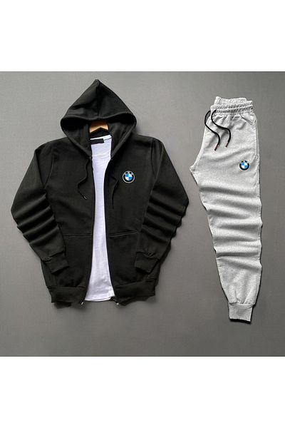 VİPER BMW Zippered Hooded Jacket + Tracksuit 2-Piece Combination