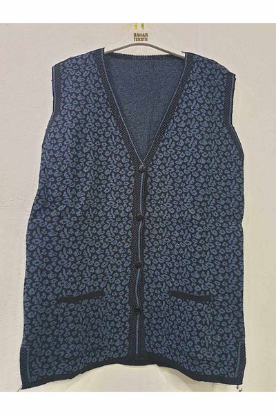 sercan konfeksiyon Knitwear Vest BATTAL SIZE WITH POCKET