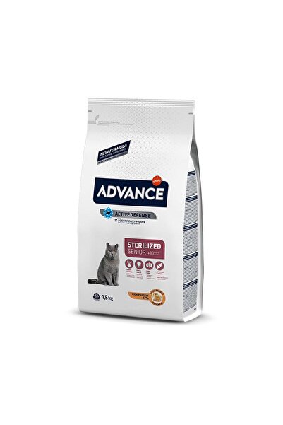 Advance sterilised senior 1,5kg +10 yaş kedi maması ileri yaş ve kısır kedile...