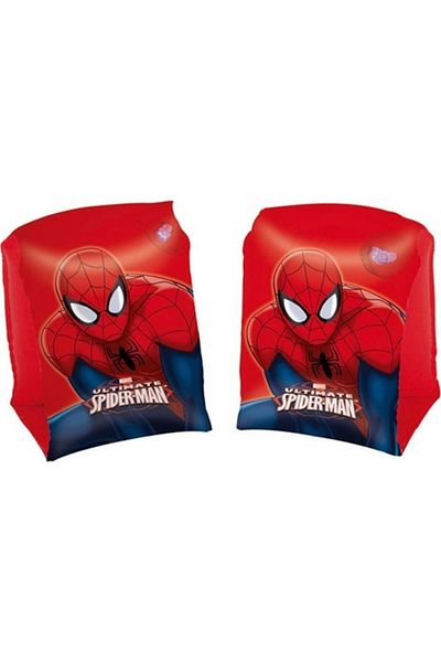 SPIDERMAN 3+ Age Licensed Spiderman Swimming Set - Pool, Sea, Ball and Arm Bagel Black