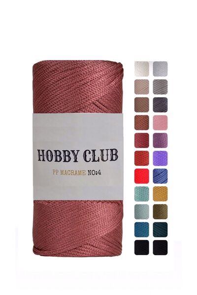 hobby club 5 Adet Premium 200 gr Polyester Makrome Ipi Gül Kurusu 2 Mm - 230 ...