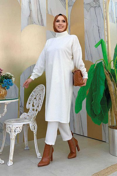 Bym Fashion 22215 Knitwear Tunic Ecru