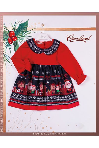 Gocoland Rochie de Anul Nou pentru fete, rochie de Crăciun, petrecere de Crăciun