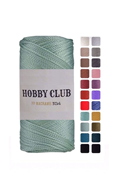 hobby club 5 Adet Premium 200 gr Polyester Makrome Ipi Ada Çayı 2 Mm - 230 M Supla Ip Ve Çanta Ipliği