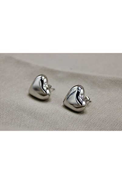 Vitastyle Plated Steel Heart Earrings