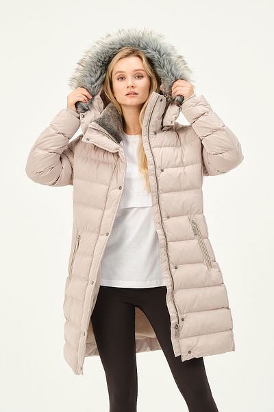 PIQUE WOMEN&#39;S COUNT Palton cu glugă detașabilă pentru femei din blană artificială