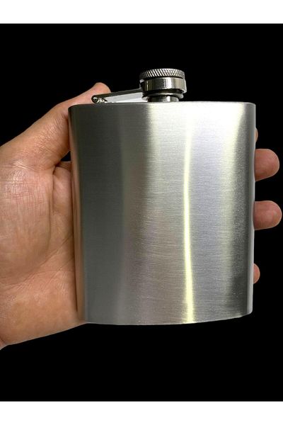 Elif Flask CHROME 7 OZ ALK40 STAINLESS STEEL SILVER COLOR709534