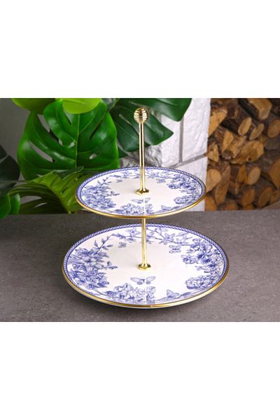 Laviss Gönül Ceramic Double Layer Cookie Holder