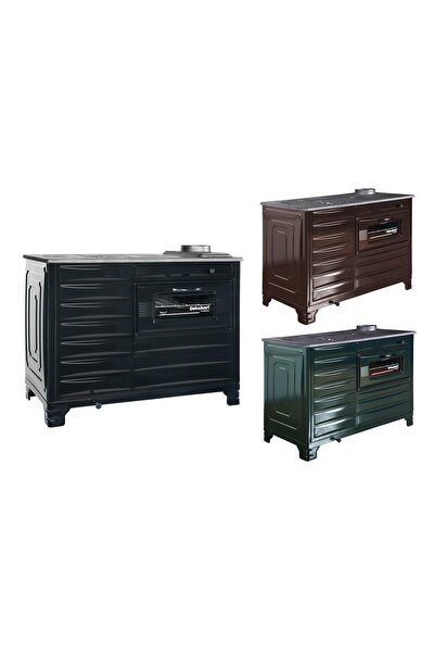 Çalışkan ÇALIŞKAN TURBO MAJOLİK KOVALI FIRINLI KUZİNE SİYAH 211