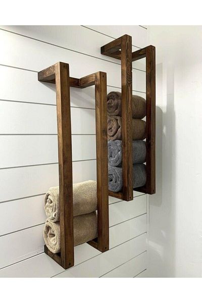 Özçelik Lambiri Wooden Towel Holder