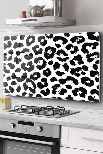 Genel Markalar Ocak Arkası Cam Koruyucu Tezgah Ankastre Arkası Koruyucu | Leo...