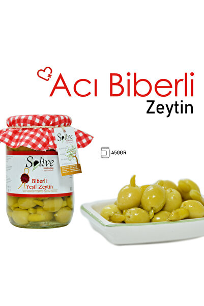solive Acı Biberli Yeşil Zeytin 450gr