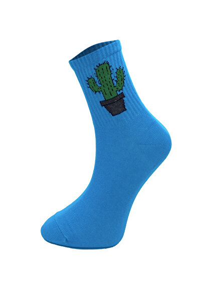 Solonine Комплект от 5 първокласни спортни чорапи с шарки