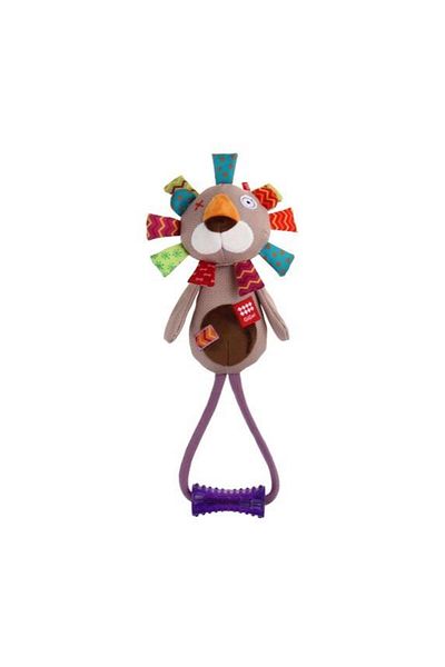Gigwi Plush Friendz Singing Lion Dog Toy with Teether 35 Cm