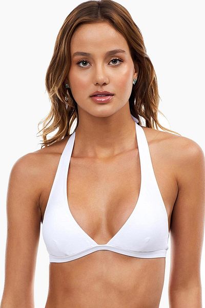 AYYILDIZ 63507 Top de bikini alb
