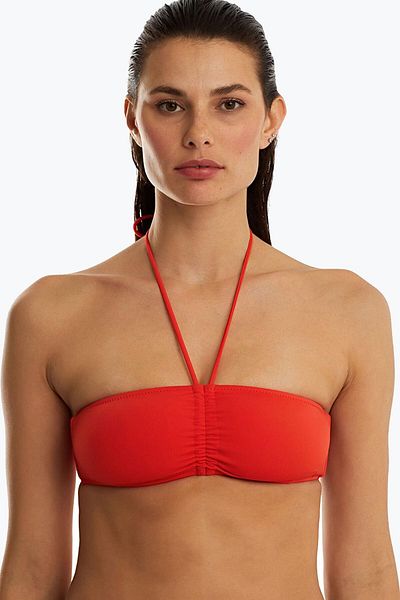 AYYILDIZ 63541 Pomegranate Strapless Bikini Top