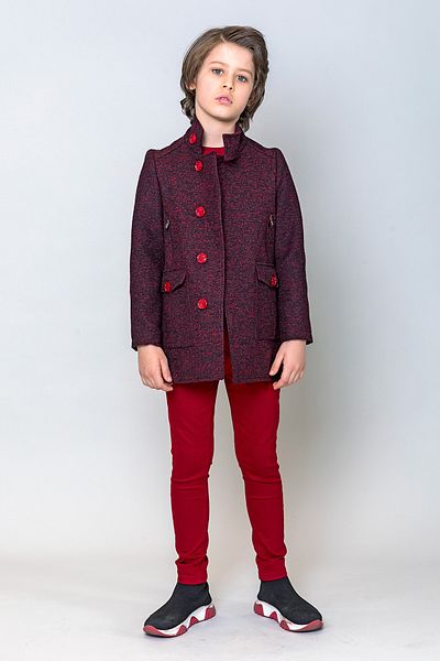 incity Boy's Claret Red Waist Adjustable Narrow Leg Trousers