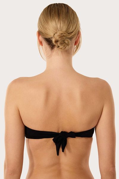 AYYILDIZ 63567 Top de bikini negru fără bretele