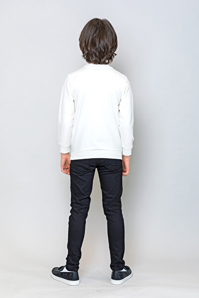 incity Erkek Çocuk Siyah Beli Ayarlanabilir Dar Paça Pantalon