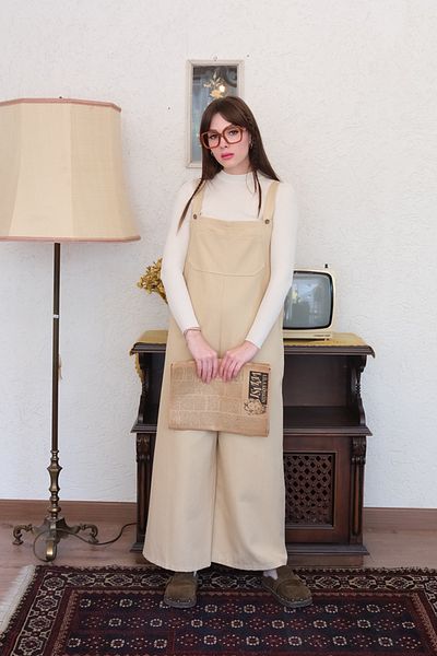 Ceylan Otantik Linen Salopet Jumpsuit