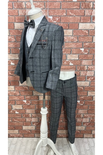 HAYTA Children's Suit Vest Shirt Set Bunny Smoked