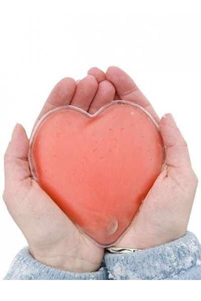 Kara ticaret Heart-Shaped Magic Gel Heater Pocket Stove Hand Palm Heater