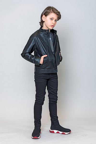 incity Boy's Black Adjustable Waist Trousers