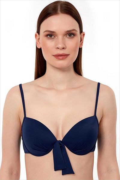 AYYILDIZ 63545 Navy Blue Push-up Bikini Top