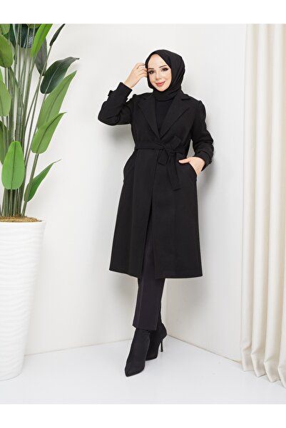 KMKkombin معطف KMKKOMBIN نسائي بدون أزرار وأكمام طويلة وأكمام طويلة