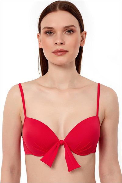AYYILDIZ 63545 Red Push-up Bikini Top