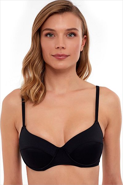 AYYILDIZ 63540 Top de bikini negru