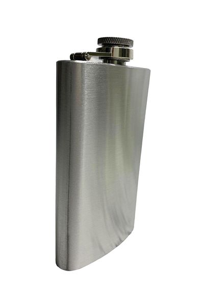Elif Flask CHROME 6 OZ ALK45 STAINLESS STEEL SILVER COLOR709539