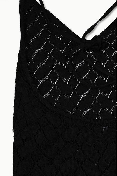 Dilvin 90153 halter neck dress black