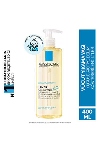 La Roche Posay Lipikar AP+Hassas ve kuru ciltler için kuruluk karşıtı Vücut yıkama yağı 400ml