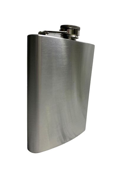 Elif Flask CHROME 8 OZ ALK41 STAINLESS STEEL SILVER COLOR709540