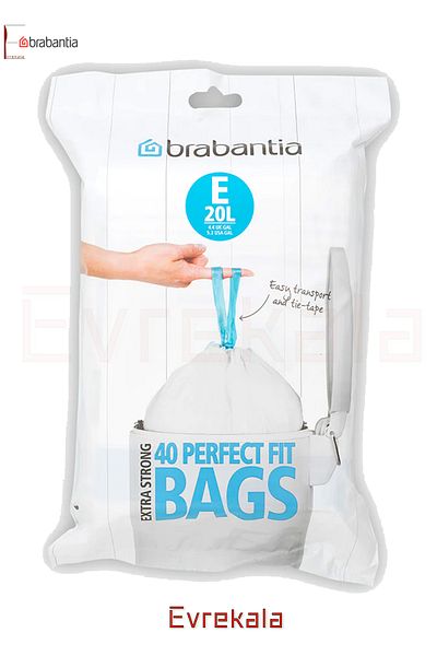 Brabantia Evrekala Shop 40 pcs Garbage Bag Brabantia Garbage Bag 20 Liters Code E