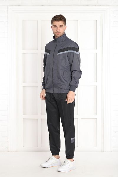 NEED LİFE Men's Smoked Casual Woven Fabric Tracksuit Set