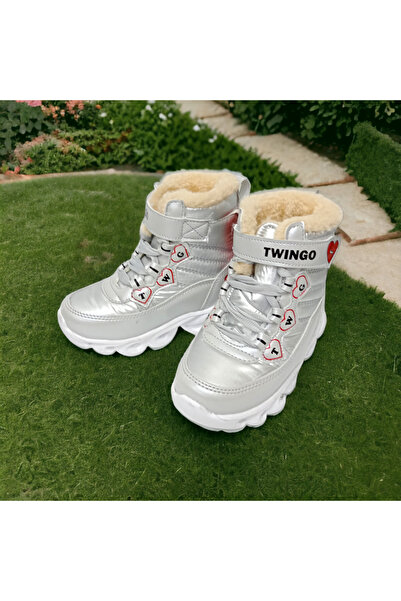PATİK BEBE KIZ ÇOCUK İÇİ KÜRKLÜ IŞIKLI KAYMAZ TABANLI KAR BOTU 9065