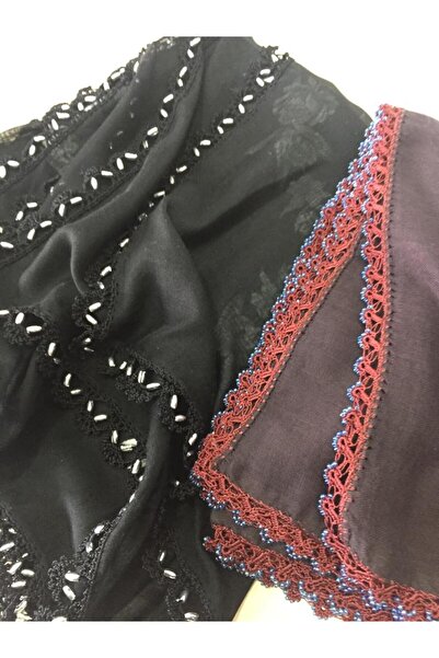 Papatyam 2 قطعة كتابة كروشيه مطرزة يدوياً/إغراء كروشيه/حياكة يدوية/1 إغراء 100 سم-1 إغراء 90 سم