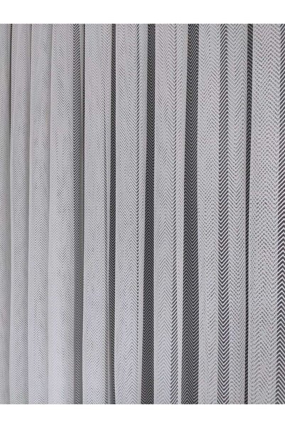 Nish Perde Örme Balık Sırtı Tül Perde 1x3 SIK PİLE