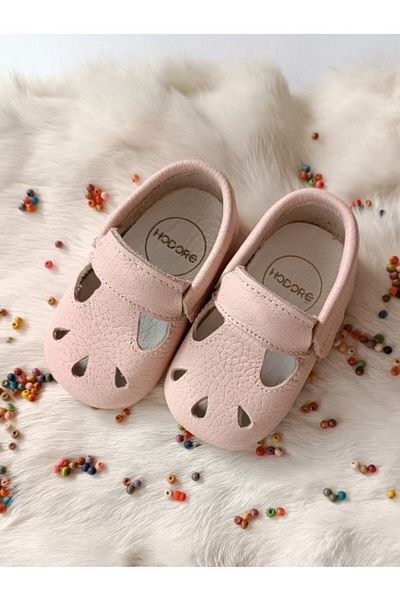 Hodore Wizy Powder Genuine Leather Baby Booties Moccasin