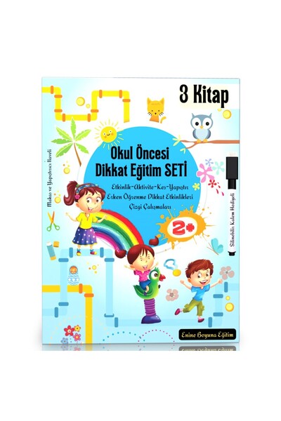Enine Boyuna Eğitim Preschool Attention Training Set (2-6 Years)
