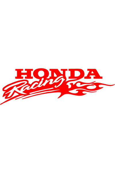 Birim Matbaa Honda Racing Car Sticker - 40x13 cm