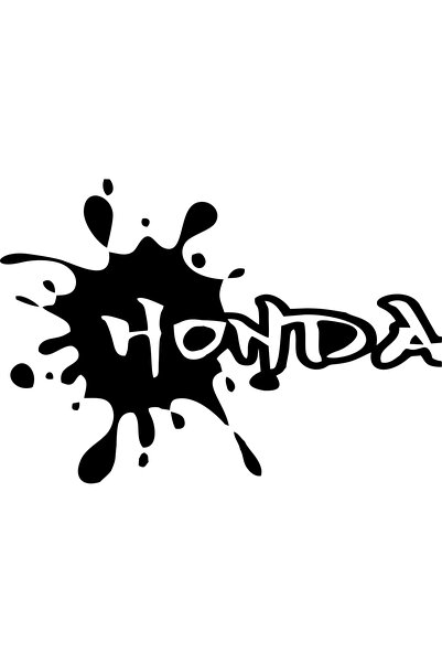 Birim Matbaa Honda Auto Sticker - Water Drop, 16X11 cm Sticker