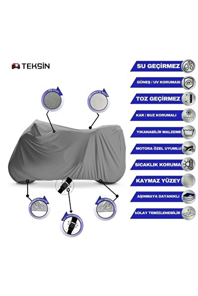Teksin Arora Cappucino 125 Motosiklet Branda Su Geçirmez Motor Branda