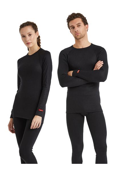 Blackspade 9259 Unisex θερμικό ενεργό μπλουζάκι με μακριά μανίκια - L Μαύρο