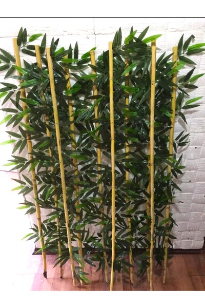 YEŞİLADA Yapay Bambu Bamboo Çubuk Seperatör 10 Adet 1.5 Mt Boy Orijinal Bambu...