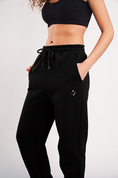 BOHEMGİYİM Unisex 2ip πλεκτό ύφασμα Uv Print Ciwi Sweatpants Bottom