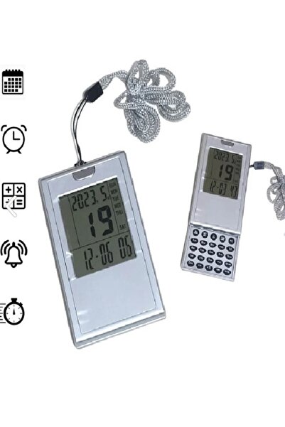 biyeniliklazim Öğrenci saati mini 8 haneli hesap makinası kronometre